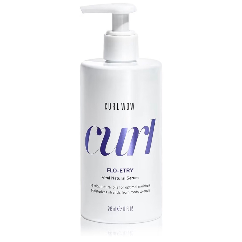 Curl Wow FLO-ETRY Vital Natural Serum - White & Purple Bottle